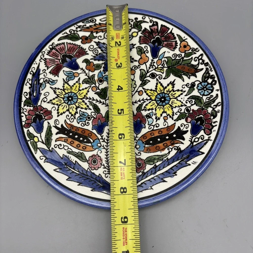 Hand-Painted‎ Floral Décor, 8.5